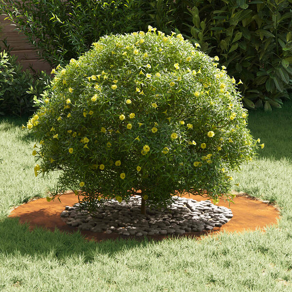 vidaXL piemērots plakaniem koka gredzeniem 5 pcs Brūna &Oslash;50 / 80 cm