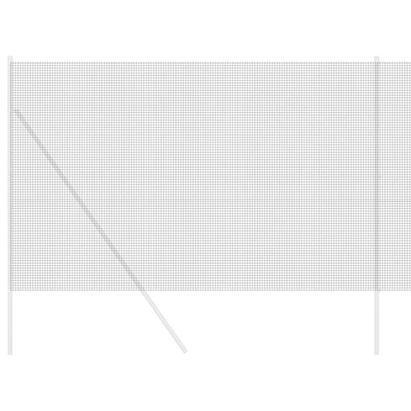 vidaXL Metinātās stieples žogs Pelēka 1.5 x 10 m
