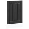 vidaXL trauku mazgājamās ma&scaron;īnas panelis Lucca Black Engineered Wood