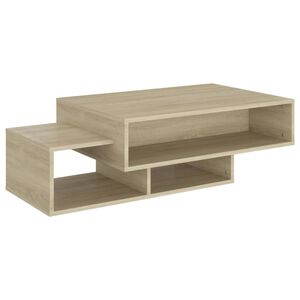 vidaXL kafijas galdiņ&scaron;, 105x55x32cm, ozolkoka krāsā, inženierijas koks