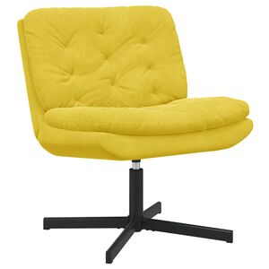 vidaXL Griežamā relaksācijas krēsls Dzeltena 63 x 75 x 76 cm Samts