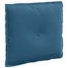 vidaXL Atpakaļ spilvens Zila 50 x 45 cm Korduroja audums