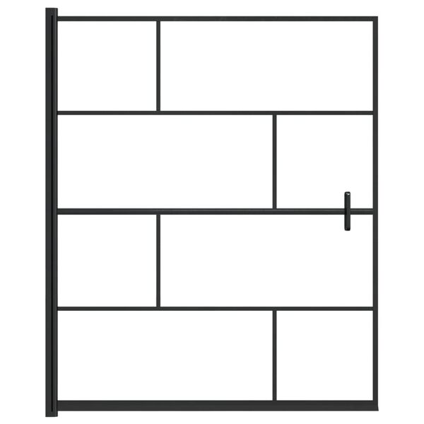 vidaXL du&scaron;as siena, 116x140 cm, ESG, melna