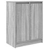 vidaXL kumode, pelēka ozolkoka, 57x34x76 cm, inženierijas koks