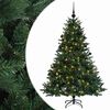 vidaXL Mākslīgā Ziemassvētku egle ar bumbiņu 150 cm 150 LED