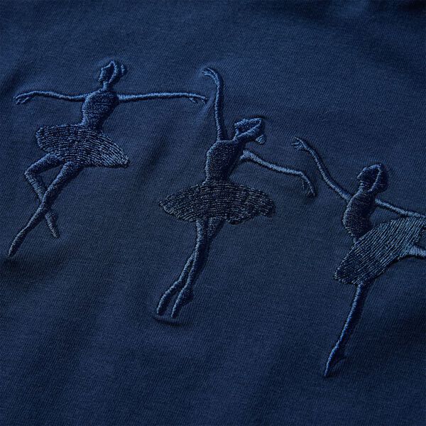 Bērnu krekls ar garām piedurknēm, tumši zils, 92