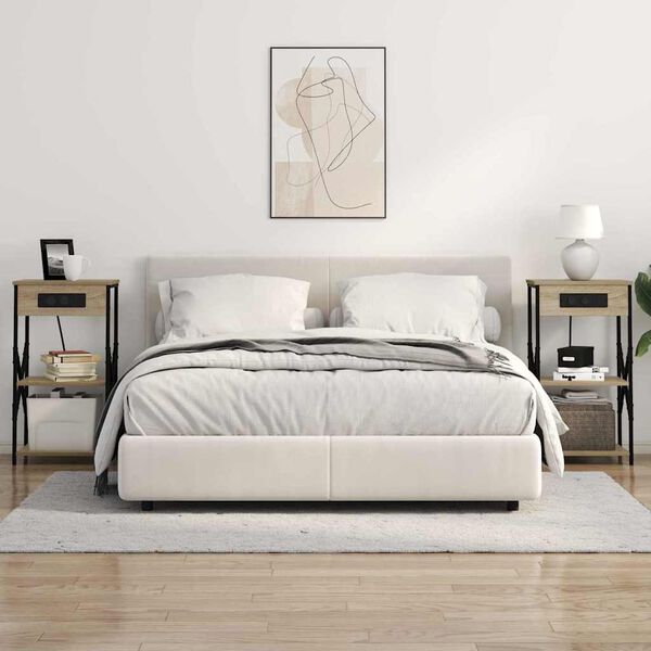 vidaXL Nakts skapītis Sonoma ozols 41 x 31 x 76 cm Inženierijas koks