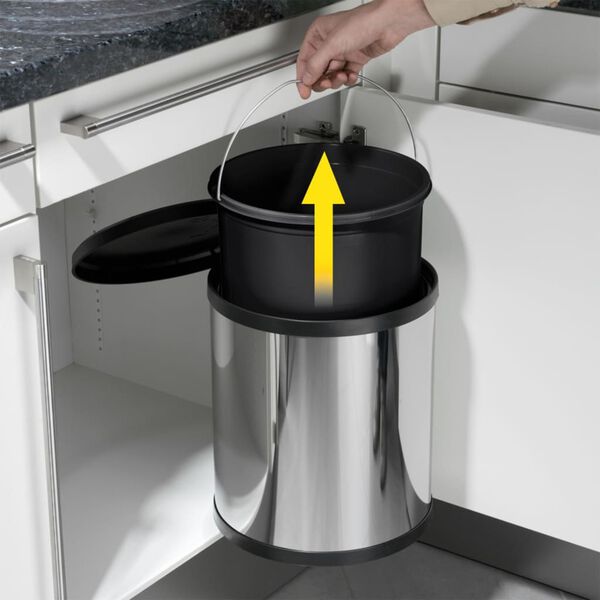 Hailo atkritumu tvertne Compact-Box, M izmērs, 15 L, tērauds