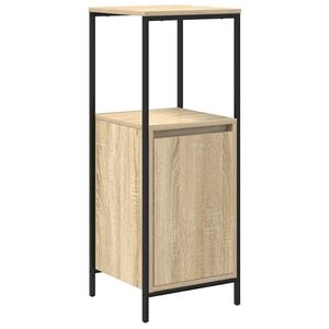 vidaXL vannas istabas skapis ar plauktiem sonoma ozols 36x35x95 cm