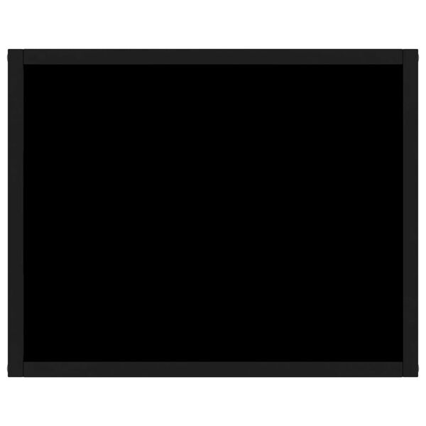 vidaXL konsoles galdiņ&scaron;, melns, 50x40x40 cm, rūdīts stikls