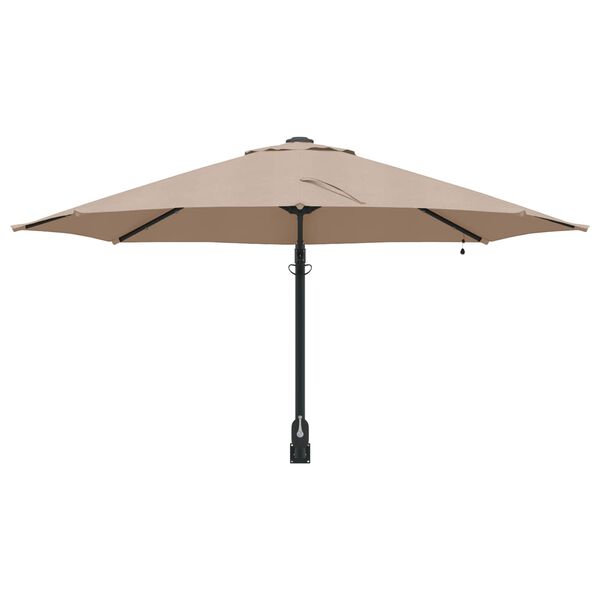 vidaXL Dārza parasols Pelēkbrūna 248 x 248 x 148 cm