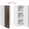vidaXL Virtuves Skapis Kalmar 2 pcs Brūns ozols 30 x 31 x 80 cm