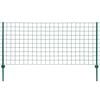vidaXL Euro stiepļu žogs, tērauds, 20x0,8 m, zaļ&scaron;