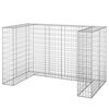 vidaXL gabions atkritumu tvertnēm, cinkots tērauds, 180x100x110 cm