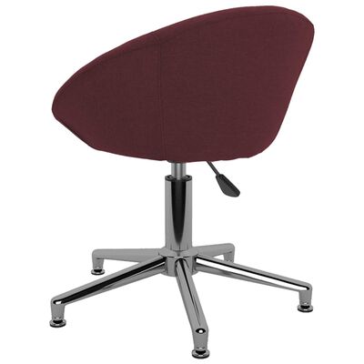 vidaXL biroja krēsls, violets audums