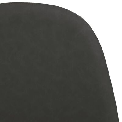 vidaXL virtuves krēsli, 4 gab., 45x53,5x83 cm, melna mākslīgā āda