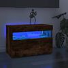 vidaXL TV skapītis ar LED apgaismojumu, ozolkoka krāsa, 60x35x40 cm