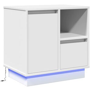 vidaXL Nakts skapītis Balts 50 x 34,5 x 50 cm. Inženierijas koks