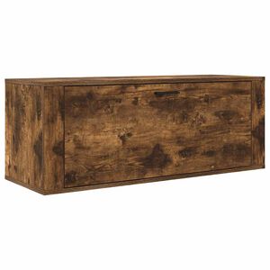 vidaXL sienas apavu skapītis, ozola, 100x35x38 cm, inženierijas koks
