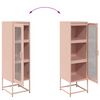 vidaXL Highboard Pink 36x39x123 cm Auksti velmēts tērauds