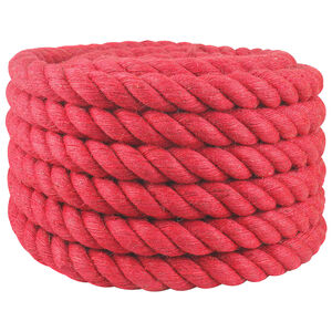 vidaXL Jutu Virve 30 mm Sarkana 100% Tossa jūtu
