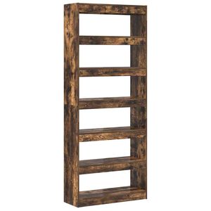 vidaXL Grāmatplaukts 6 līmeņi 80 x 30 x 198 cm Inženierijas koks