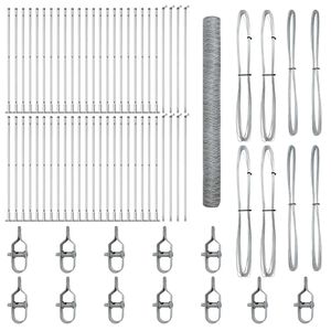 vidaXL Žoga āķis Sudraba