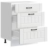 vidaXL virtuves apak&scaron;ējai skapītis, Lucca, balts, inženierijas koks