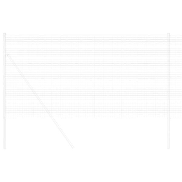 vidaXL Metinātās stieples žogs Sudraba 1.4 x 50 m