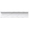 vidaXL Sienas plaukts ar plauktu 2 pcs Balts marmors 40 x 9 x 3 cm