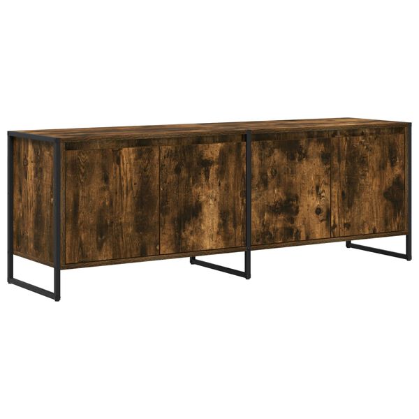 vidaXL Televizora skapī&scaron;a Dūmu ozols 140 x 36 x 49.5 cm