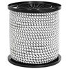 vidaXL Bungee vadi 4 mm Melns un balts PP un gumija