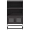 vidaXL Highboard Black 68x39x123 cm Tērauds