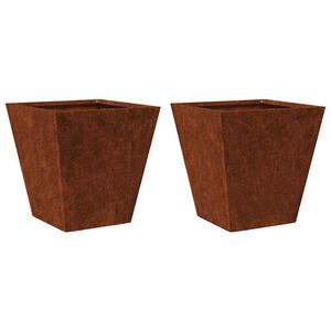 vidaXL Dārza stādītāji 2 gab 30x30x30 cm izturīgs tērauds