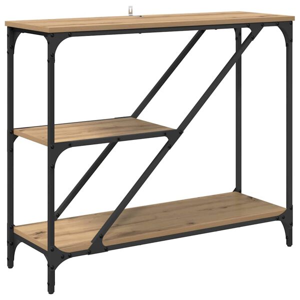 vidaXL Konsoles galds Artisānā ozols 88,5 x 30 x 75 cm