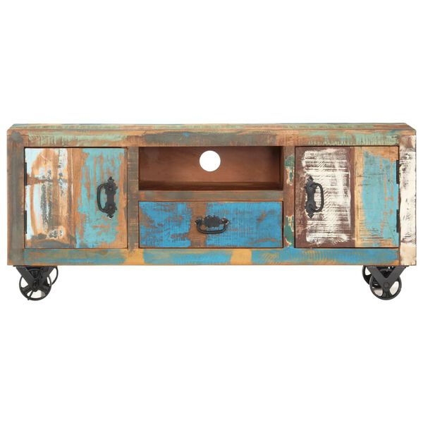 vidaXL TV skapītis, 120x30x50 cm, pārstrādāts masīvkoks