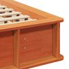 vidaXL Gultas rāmis Vaks brūns 150 x 200 cm Ciets priedes koks