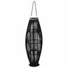 vidaXL pakarināms svečturis, bambuss, melns, 95 cm