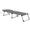 vidaXL saliekama sauļo&scaron;anās gulta senioriem, pelēks alumīnijs