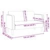 vidaXL Loveseat dīvāns, tum&scaron;i pelēks, 109 cm, velveta audums