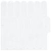 vidaXL Pūka flīze 10 pcs Balts 30 x 30 cm Poliuretāns un PET