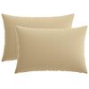 vidaXL Spilvenu pārvalks 2 pcs HEERLEN Bē&scaron;a 50 x 80 cm Poliesters