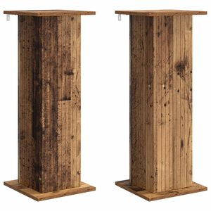 vidaXL Augu statīvs 2 gab. Vecs koks 30,5 x 30 x 80,5 cm
