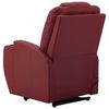 vidaXL masāžas krēsls, paceļams, vīnsarkana mākslīgā āda