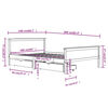 vidaXL gultas rāmis ar 2 atvilktnēm, priedes masīvkoks, 160x200 cm