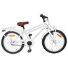 vidaXL Bērnu Velosipēds 22 Collas biedri no 7 līdz 12 gadiem Balts