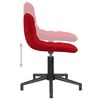 3086820 vidaXL Swivel Dining Chairs 4 pcs Wine Red Velvet (334081x2)