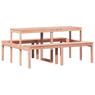 vidaXL piknika galds, 160x134x75 cm, Duglasa egles masīvkoks