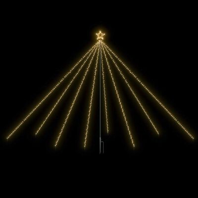 vidaXL Ziemassvētku LED koka gaismiņas, 576 LED, 3,6 m