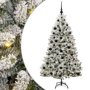 vidaXL Mākslīgā Ziemassvētku eglīte 180 cm 300 LED Silti balts